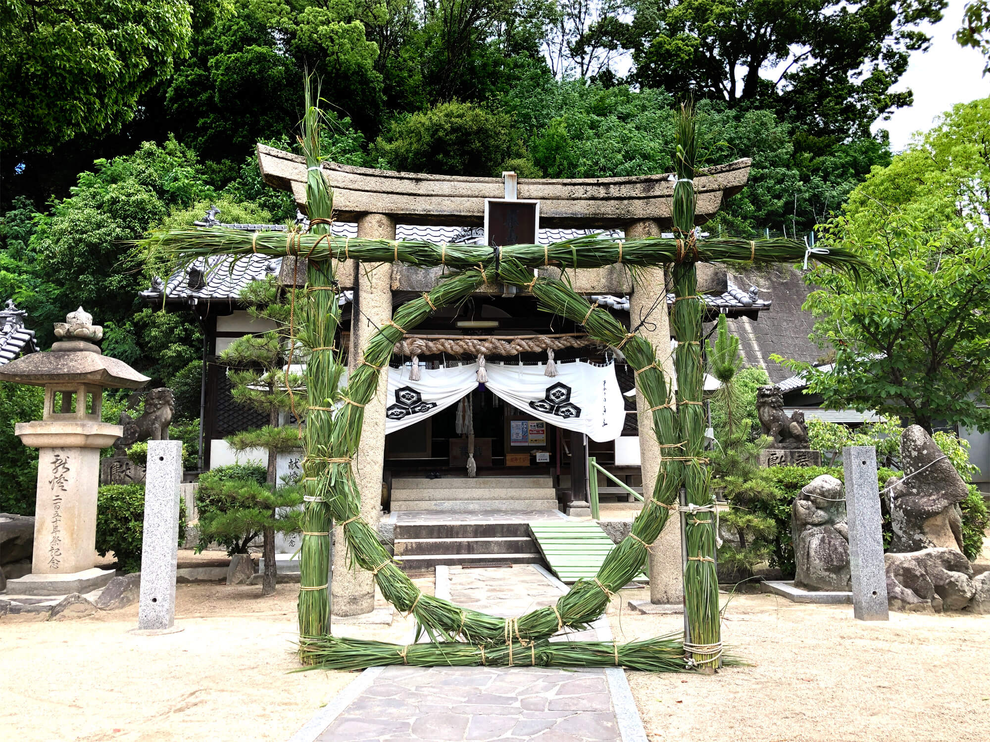 尾道・むかいしま 嚴島神社 茅の輪